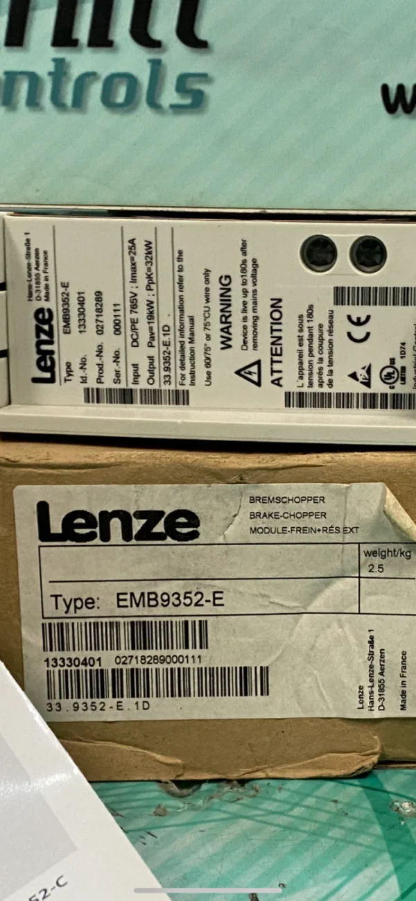 Lenze EVS9352-E Lenze 9300 Braking Chopper. (UK And EU Buyers Please Read) - Image 3