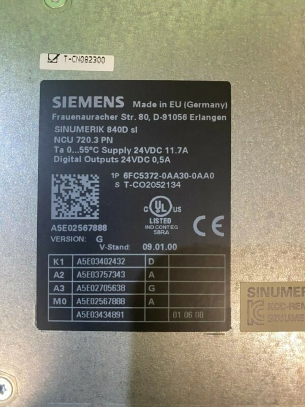 Siemens 6FC5372-0AA30-0AA0. Sinumerik 840D sl. NCU 720.3 PN  (UK/EU please read) - Image 2