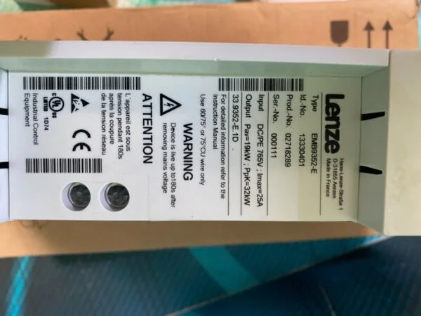 Lenze EVS9352-E Lenze 9300 Braking Chopper. (UK And EU Buyers Please Read) - Image 2