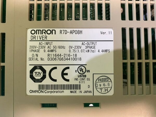 Omron R7D-AP08H. R7D AP08H. Servo Drive. UK And EU Buyers Please Read) - Image 2