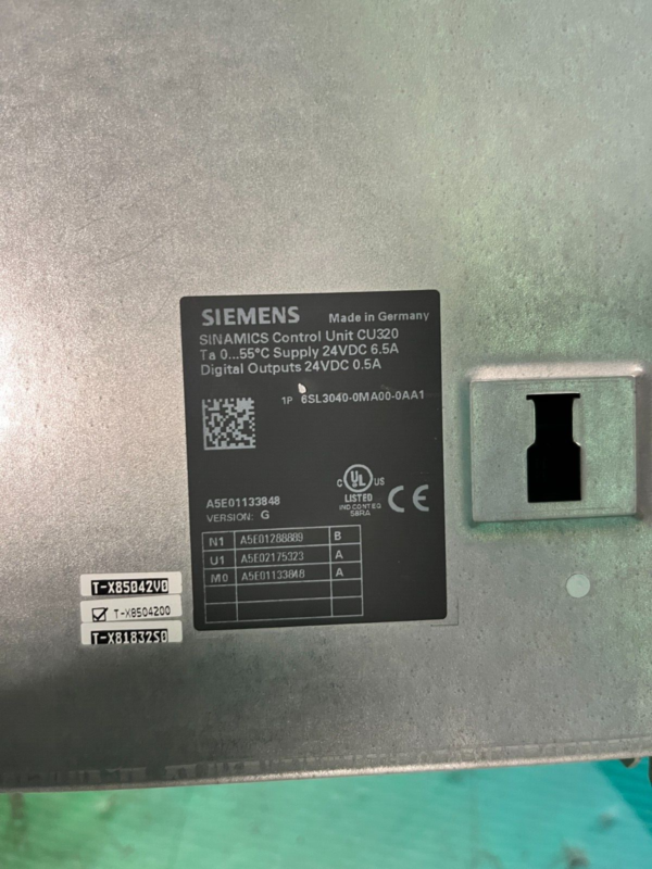 Siemens 6SL3040-0MA00-0AA1. Sinamics CU320. (UK And EU Buyers Read) - Image 2