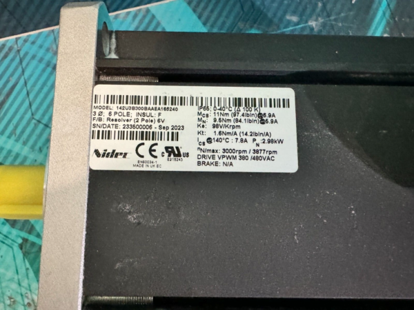 Nidec, Control Techniques, Emerson. 142U3B300BAAEA165240 Servo. (UK And EU Read)