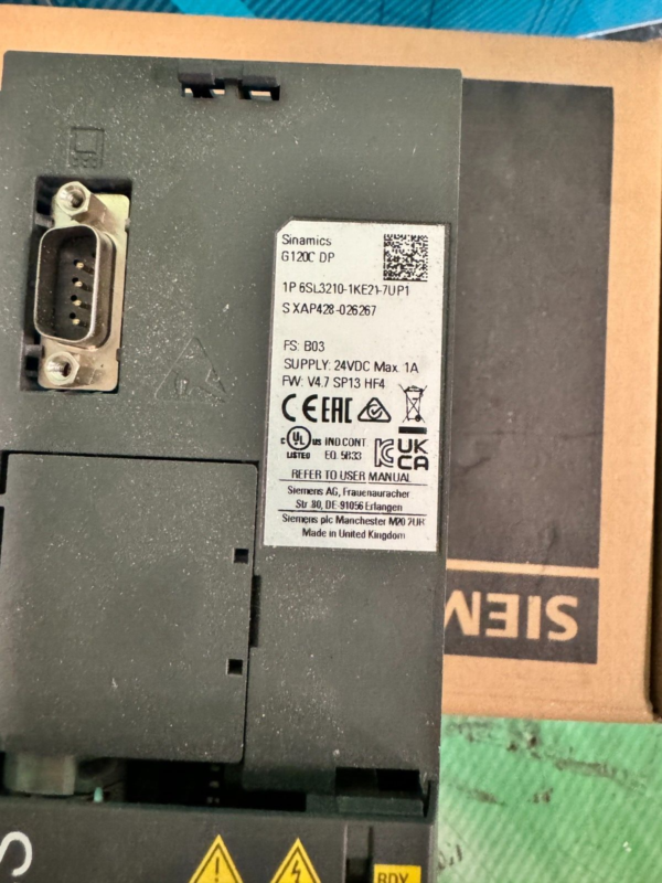 Siemens 6SL3210-1KE21-7UP1. Sinamics G120C DP.  (UK And EU Buyers Read)