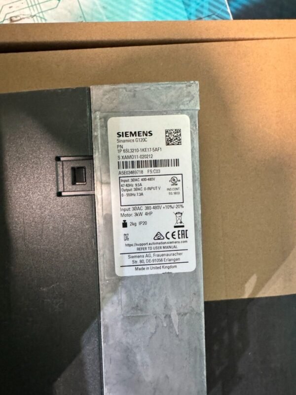 Siemens 6SL3210-1KE17-5AF1. Sinamics G120C PN.  (UK And EU Buyers Read) - Image 2