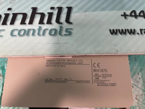 Omron CS1W-SPU01-V2. Storage & Processing Unit - Image 2