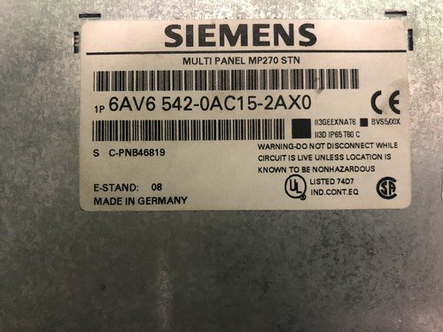 Siemens 6AV6 542-0AC15-2AX0. HMI, Operator Panel. (UK/EU read) Siemens 6AV6 542-0AC15-2AX0. HMI, Operator Panel. (UK/EU read) - Image 2