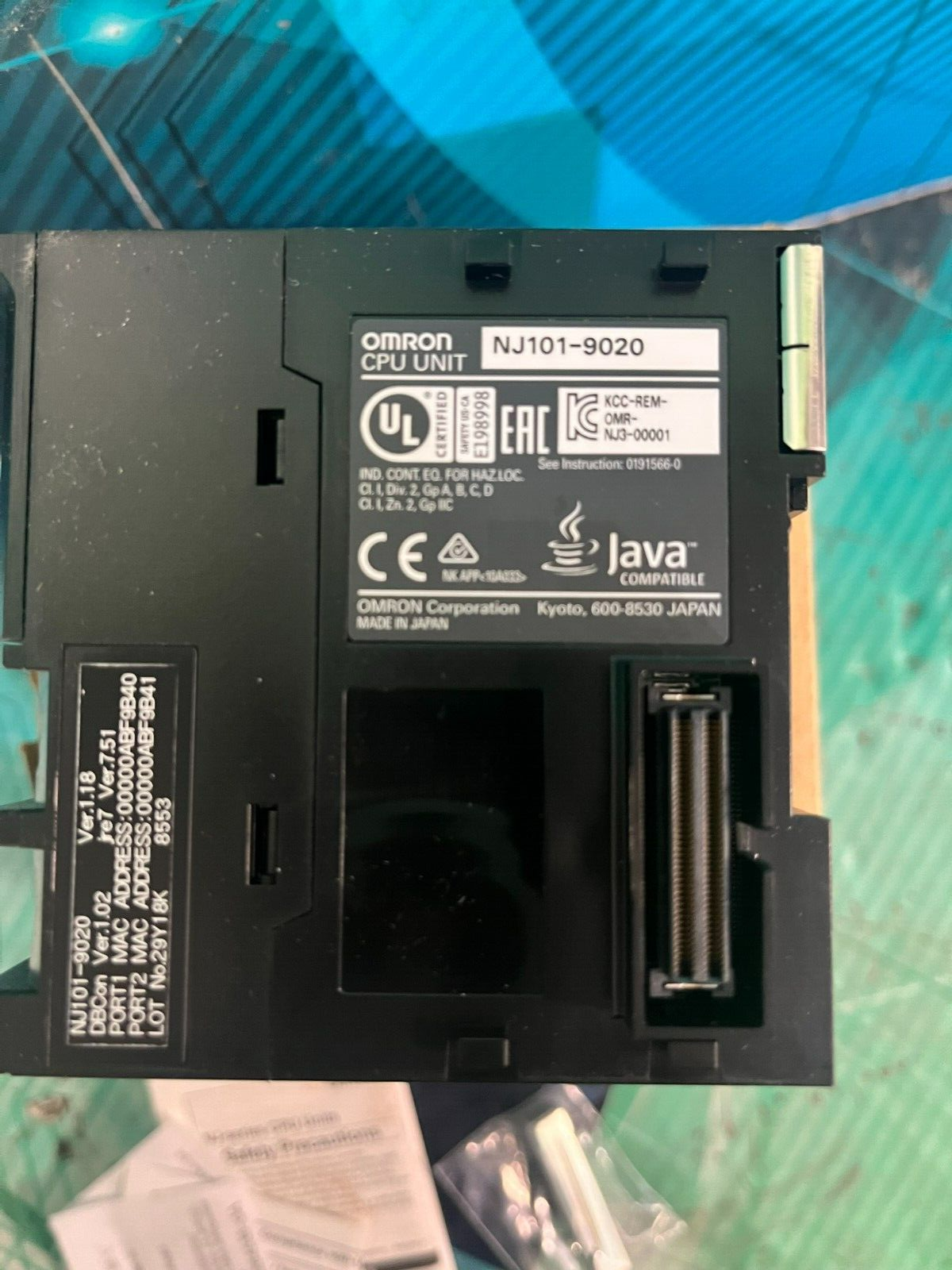 Omron NJ101-9020 CPU. (UK/EU Buyers Please Read) Omron NJ101-9020 CPU. (UK/EU Buyers Please Read) - Image 2