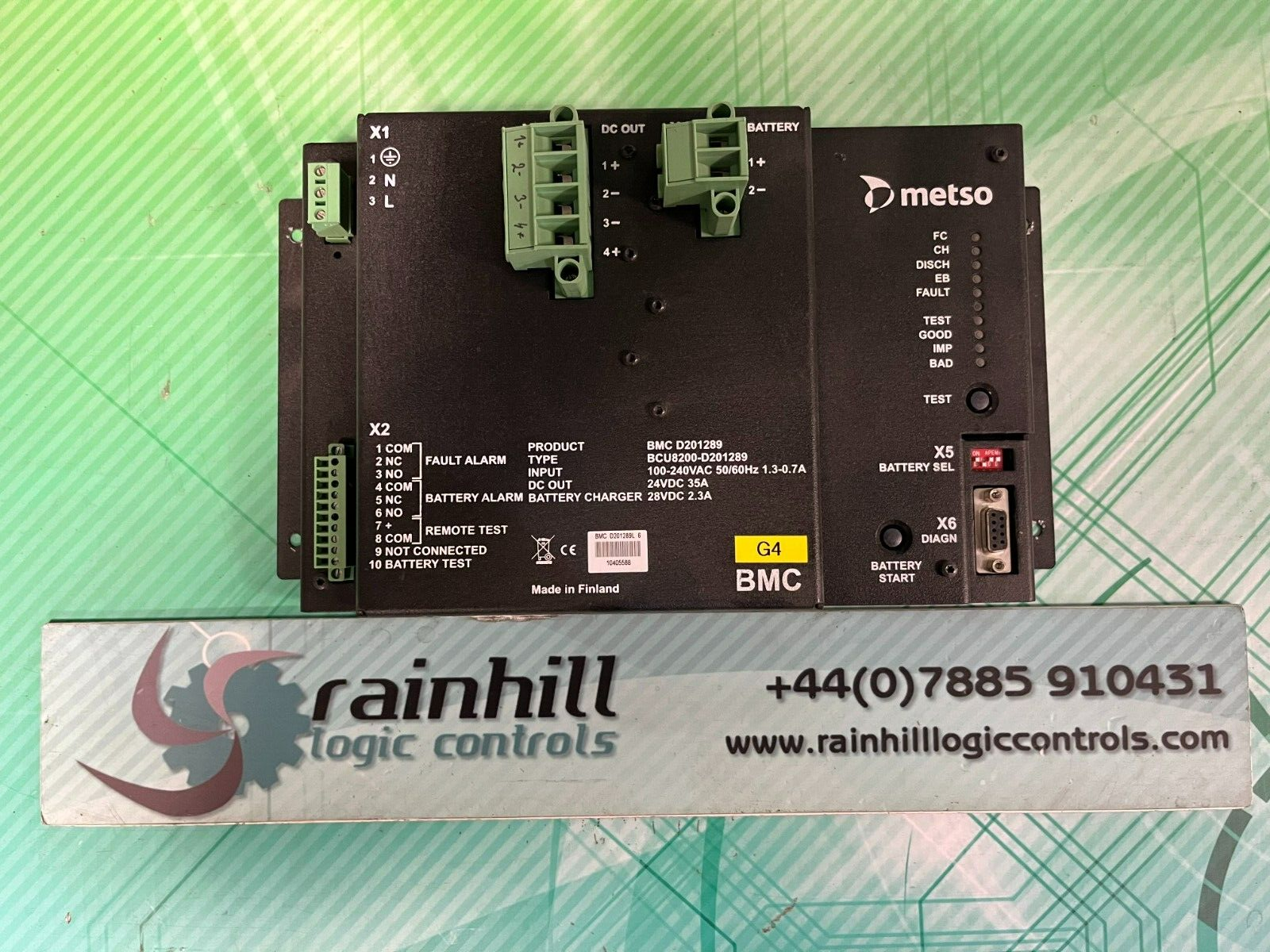 Metso / Valmet BMCD201289. BMC D201289. (UK And EU Buyers Please Read) Metso / Valmet BMCD201289. BMC D201289. (UK And EU Buyers Please Read)