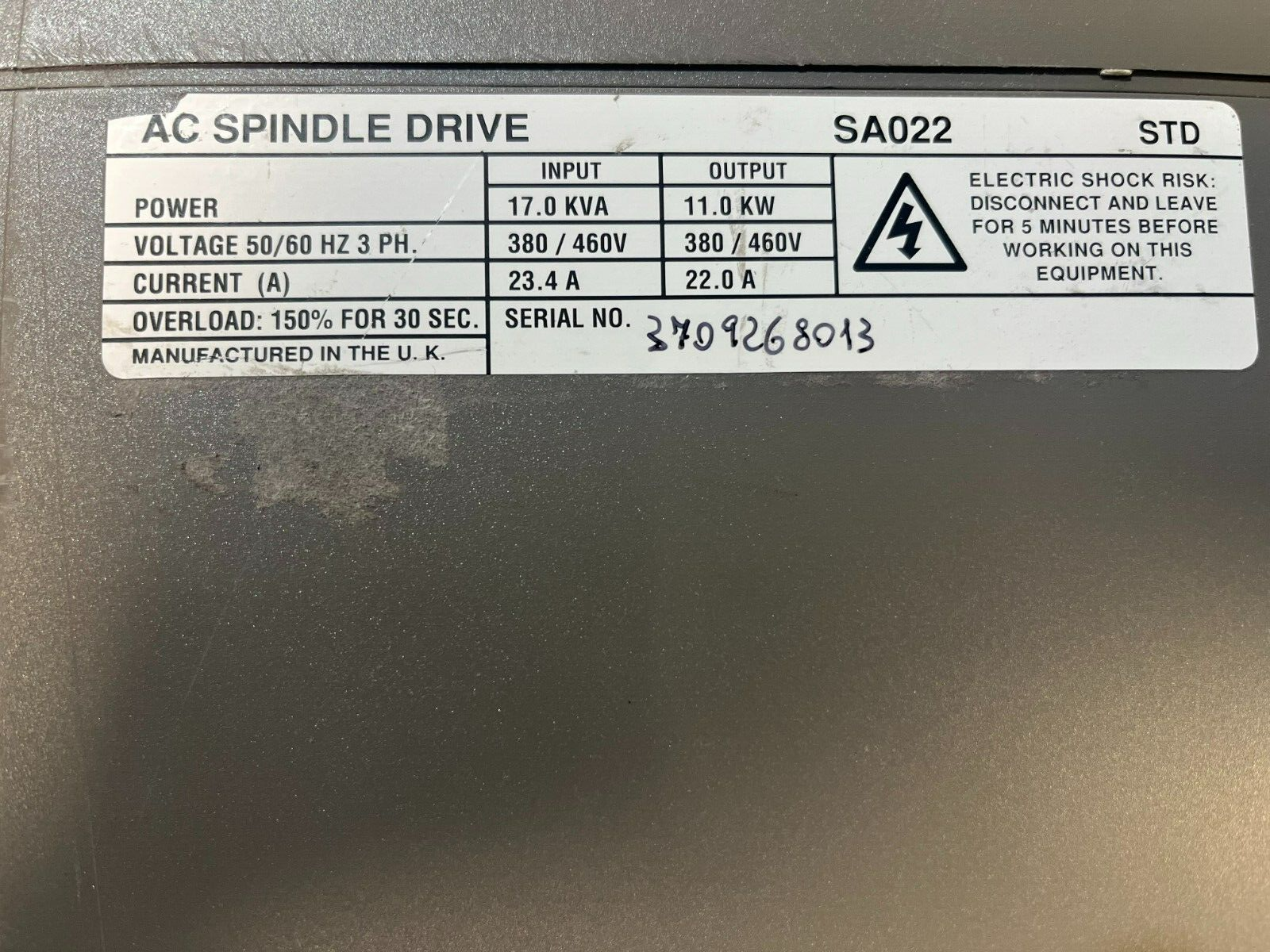 Control Techniques Spindax SA022. (UK and EU Buyers Please Read) Control Techniques Spindax SA022. (UK and EU Buyers Please Read) - Image 2