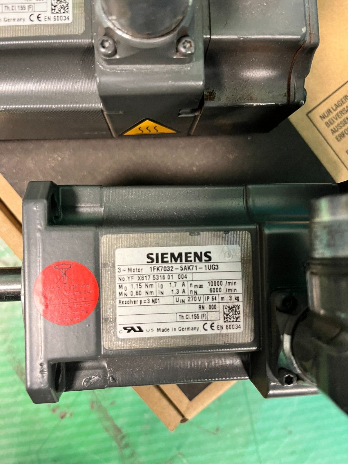 Siemens 1FK7032-5AK71-1UG3. (UK And EU Buyers Read) Siemens 1FK7032-5AK71-1UG3. (UK And EU Buyers Read) - Image 2