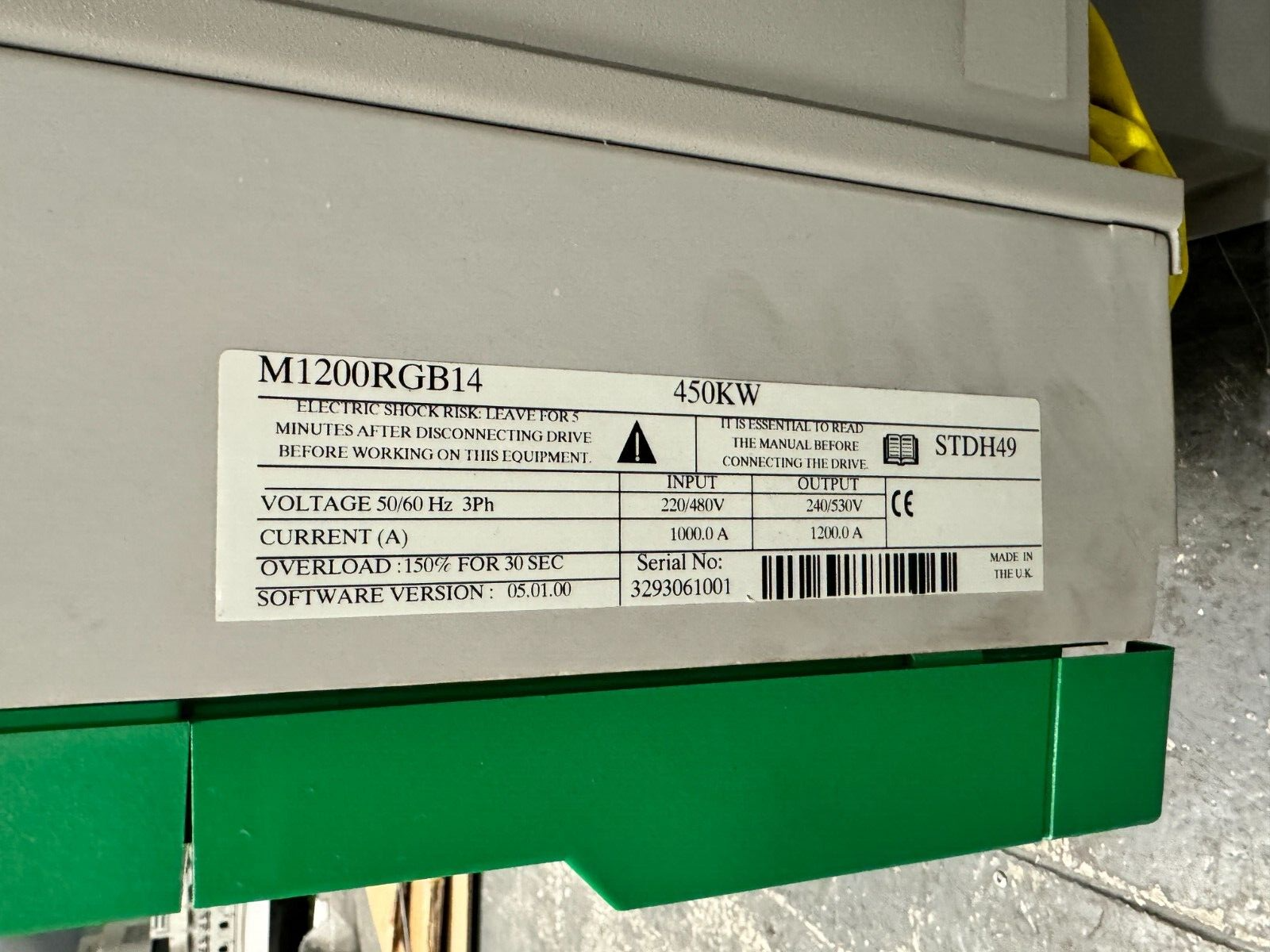 Control Techniques M1200R-GB14. M1200RGB14. (UK/EU Please Read) Control Techniques M1200R-GB14. M1200RGB14. (UK/EU Please Read) - Image 3