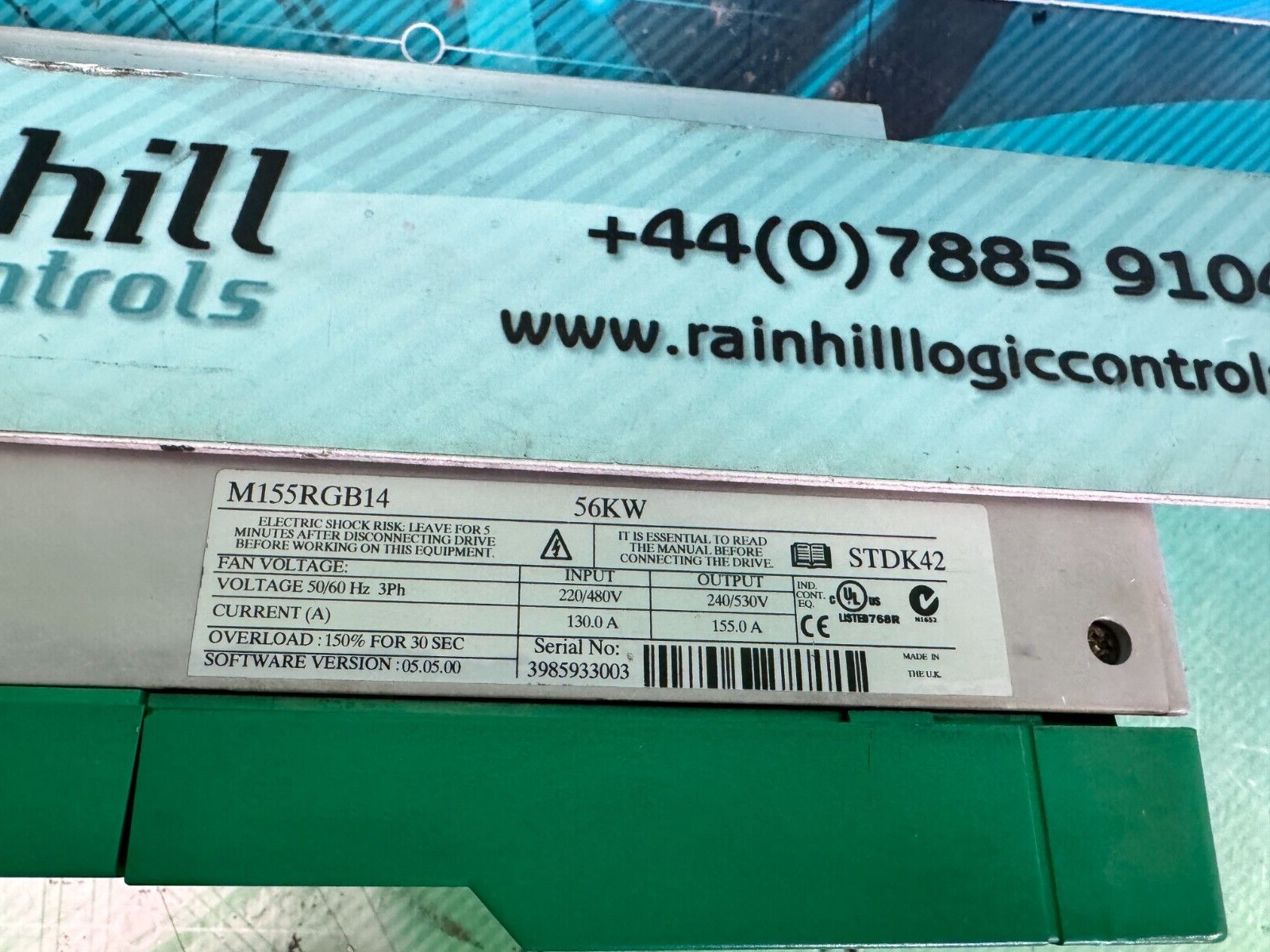Control Techniques M155R-GB14. M155RGB14. (UK/EU Please Read) Control Techniques M155R-GB14. M155RGB14. (UK/EU Please Read) - Image 2