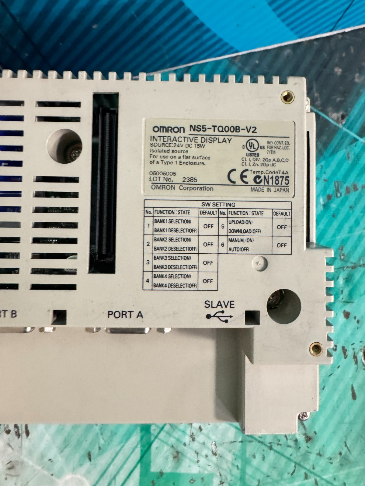 Omron NS5-TQ00B-V2. HMI, Operator Panel. (UK/EU Buyers Please Read) Omron NS5-TQ00B-V2. HMI, Operator Panel. (UK/EU Buyers Please Read) - Image 2