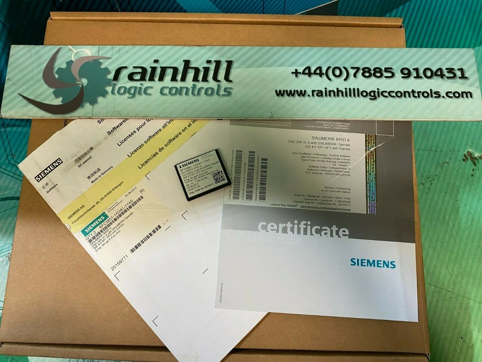 Siemens 6FC5851-1XG41-1YA0. Sinumerik 840D sl. CNC-SW31-3. (UK/EU please read) Siemens 6FC5851-1XG41-1YA0. Sinumerik 840D sl. CNC-SW31-3. (UK/EU please read)