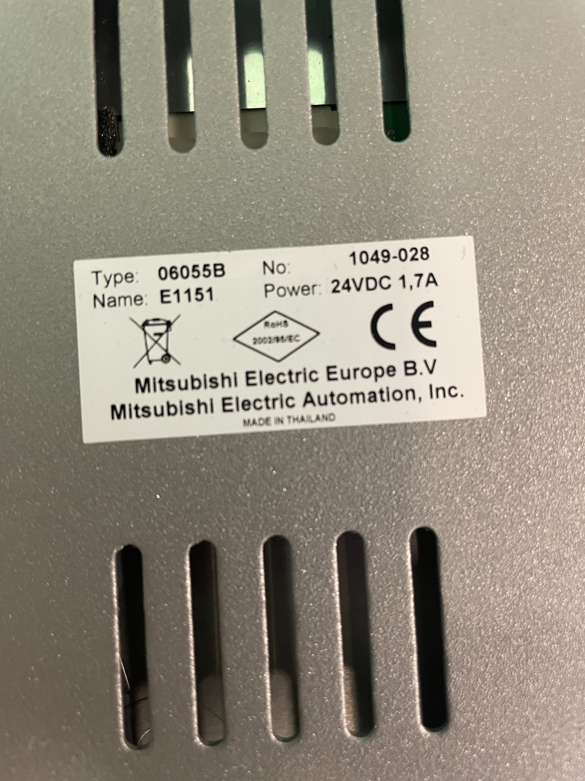 Beijer. Mitsubishi/Beijer E1151. HMI,Operator Panel.(UK/EU Buyers Read) Beijer. Mitsubishi/Beijer E1151. HMI,Operator Panel.(UK/EU Buyers Read) - Image 3