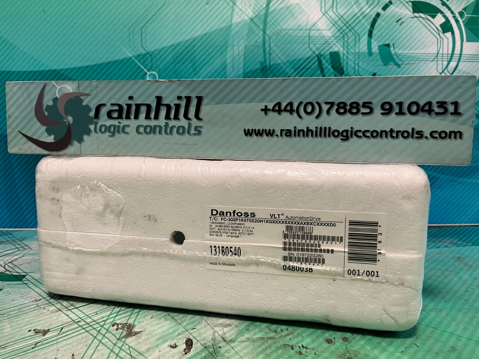 Danfoss FC-302P1K5T5E20H1XGXXXXXXAXBXCXXXXD0. 131B0540. (UK/EU Read) Danfoss FC-302P1K5T5E20H1XGXXXXXXAXBXCXXXXD0. 131B0540. (UK/EU Read)