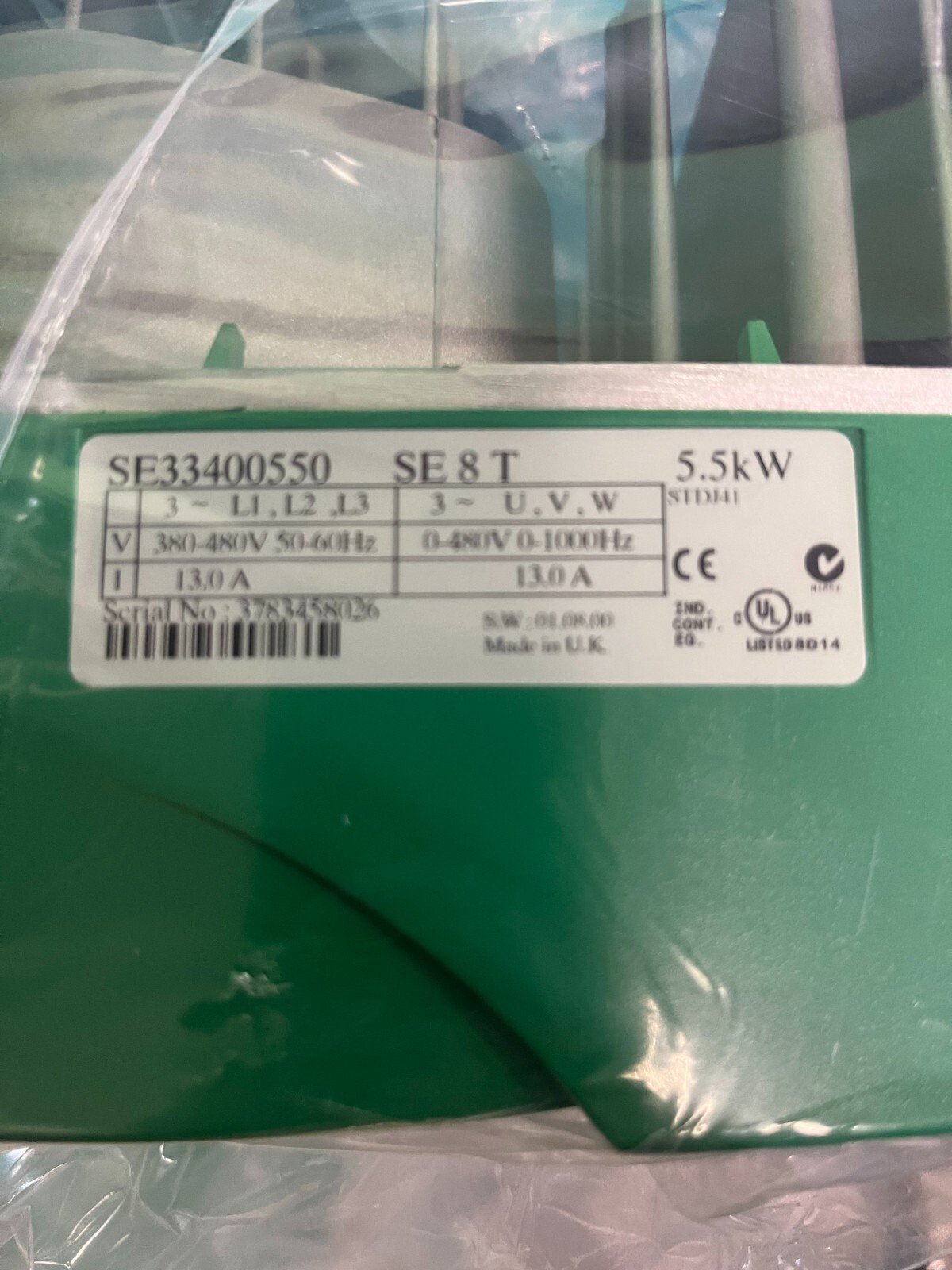 Control Techniques SE33400550 SE 8T. .Commander SE. (UK/EU Please Read) Control Techniques SE33400550 SE 8T. .Commander SE. (UK/EU Please Read) - Image 2