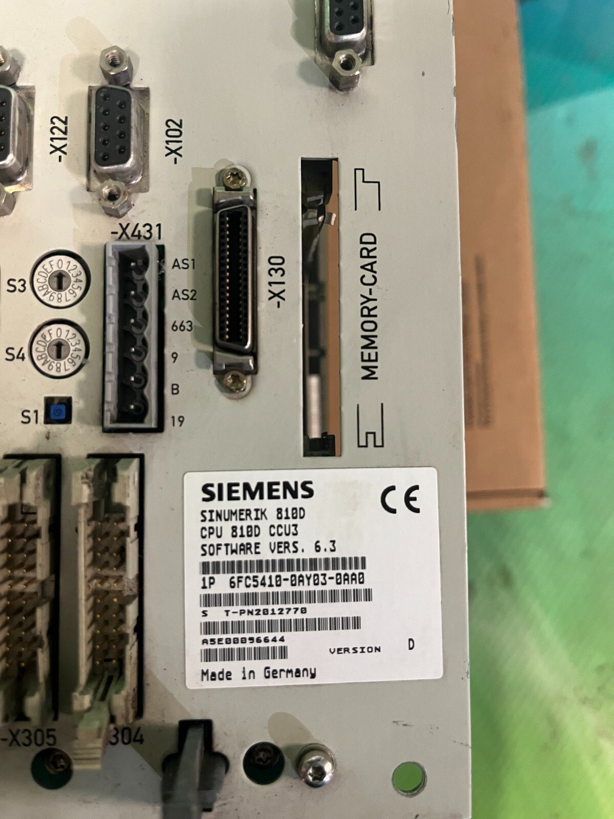 Siemens 6FC5410-0AY03-0AA0. Sinumerik 810D, CPU810D CCU3. (UK/EU please read) Siemens 6FC5410-0AY03-0AA0. Sinumerik 810D, CPU810D CCU3. (UK/EU please read) - Image 2