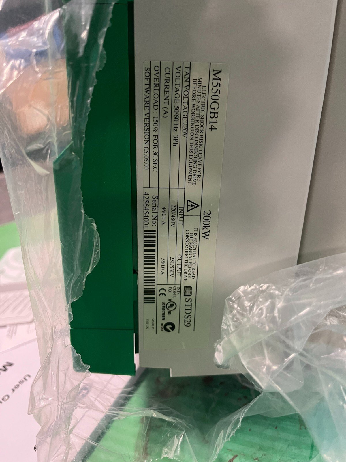 Control Techniques M550-GB14. M550GB14. (UK/EU Please Read) Control Techniques M550-GB14. M550GB14. (UK/EU Please Read) - Image 2