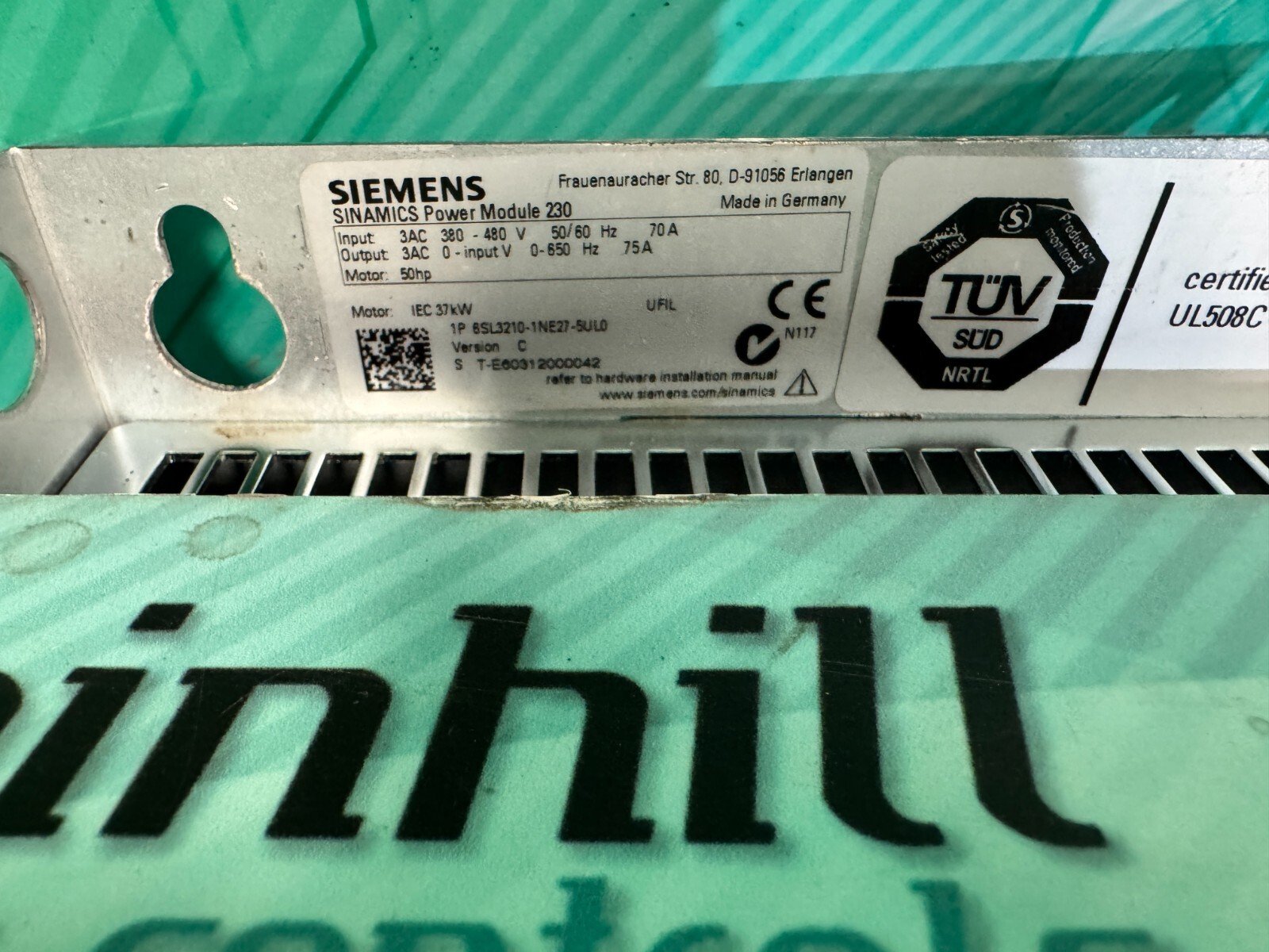 Siemens 6SL3210-1NE27-5UL0. PM230.(UK And EU Buyers Read) Siemens 6SL3210-1NE27-5UL0. PM230.(UK And EU Buyers Read) - Image 2