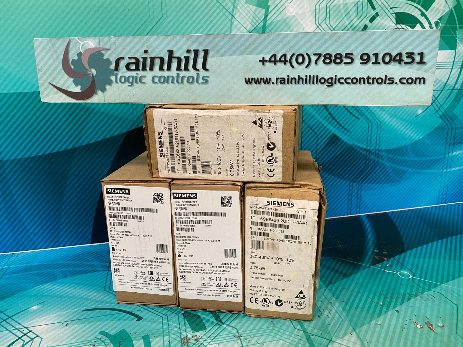 Siemens 6SE6420-2UD17-5AA1. Siemens Micromaster 420. 0.75kW. (UK / EU Read) Siemens 6SE6420-2UD17-5AA1. Siemens Micromaster 420. 0.75kW. (UK / EU Read)