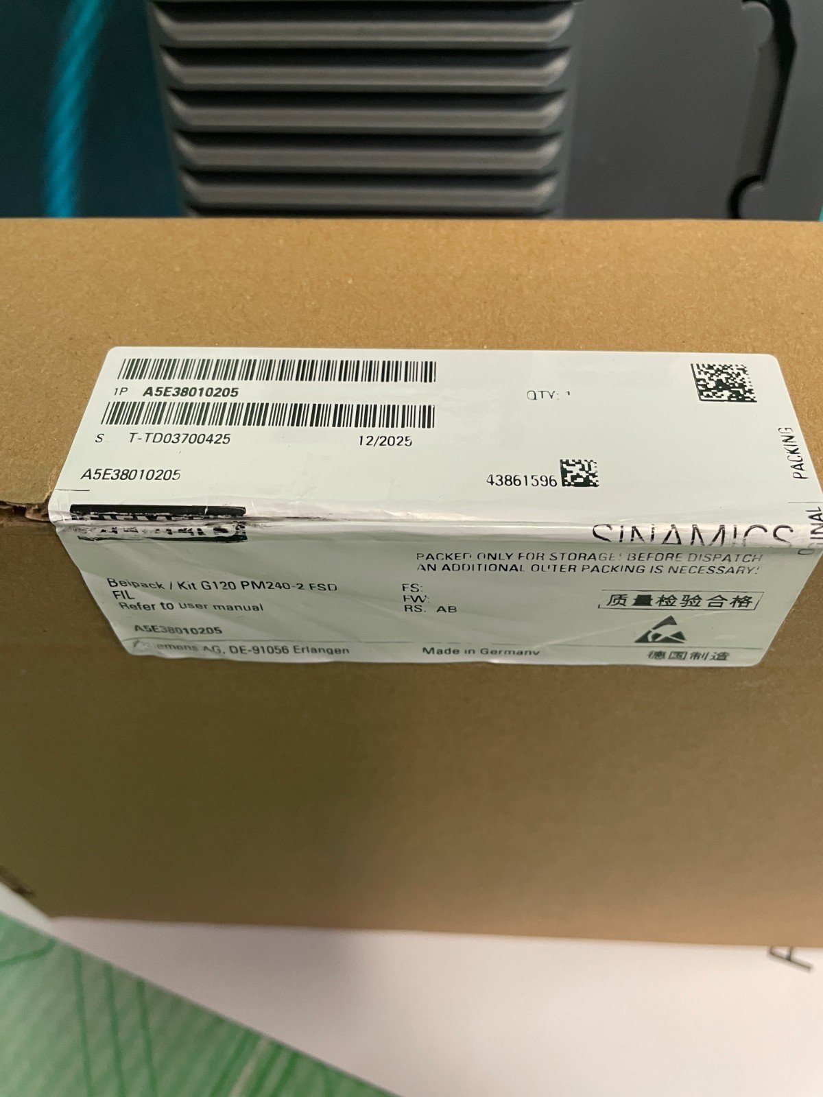 Siemens 6SL3210-1PE23-8AL0. Sinamics PM240-2. (UK And EU Buyers Read) Siemens 6SL3210-1PE23-8AL0. Sinamics PM240-2. (UK And EU Buyers Read) - Image 3