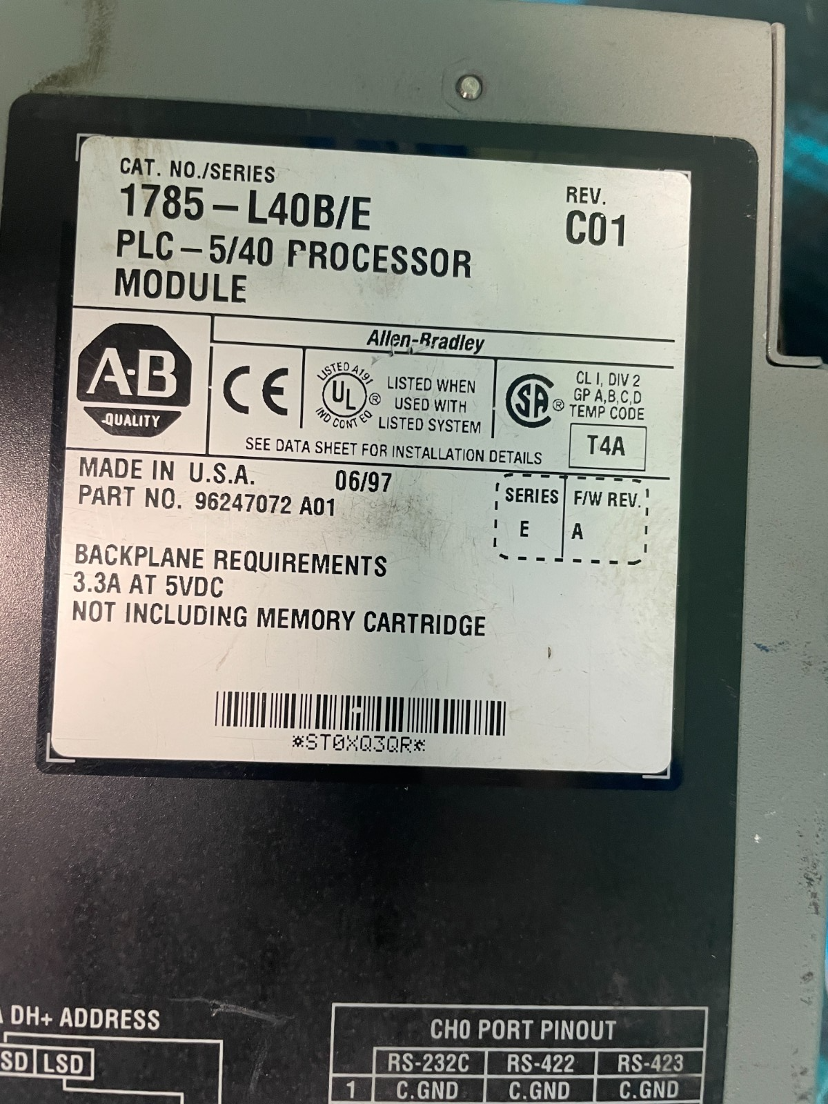 1785-L40B/E. PLC 5/40. (UK/EU Please Read) 1785-L40B/E. PLC 5/40. (UK/EU Please Read) - Image 2