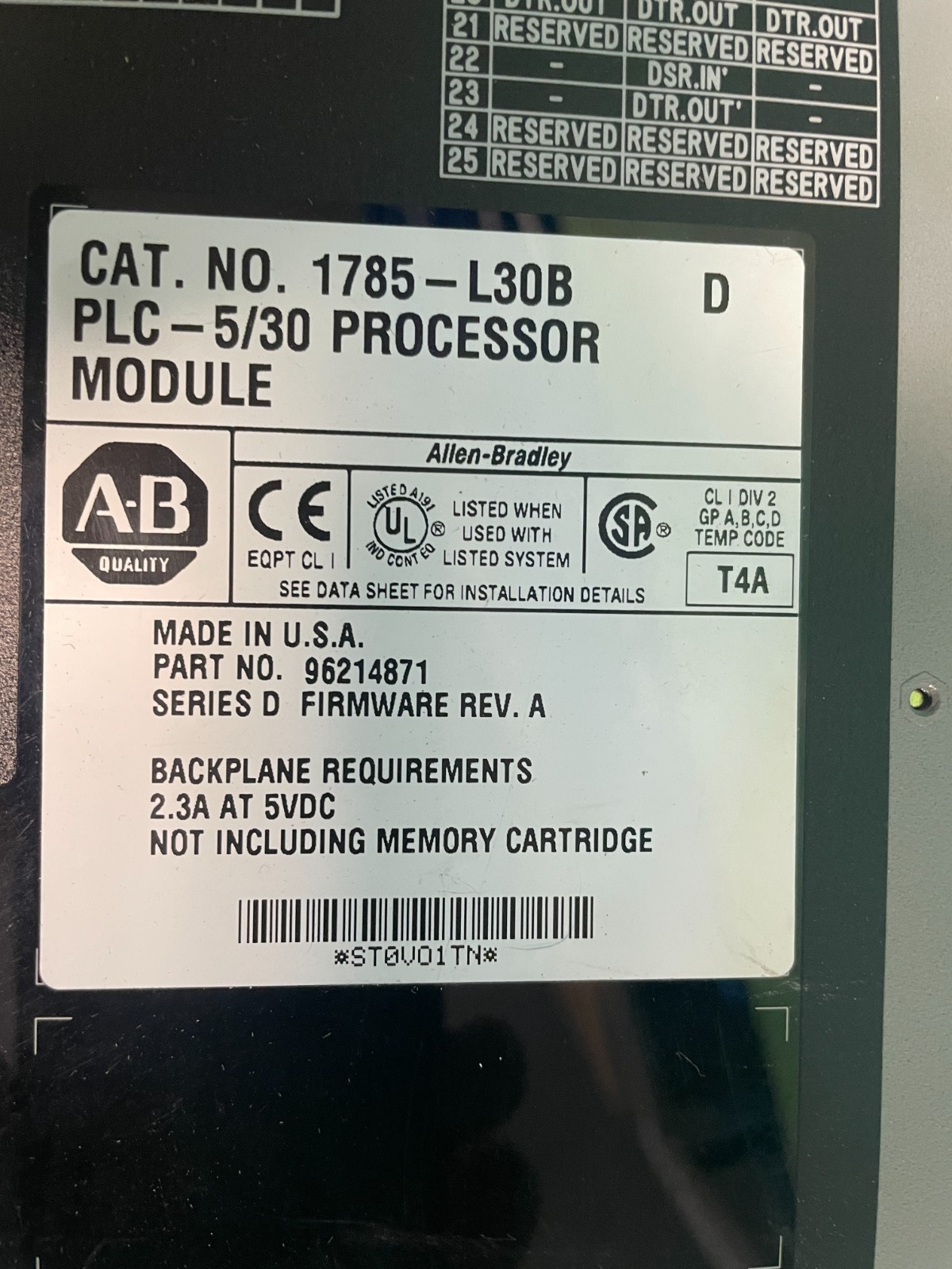 1785-L30B/D. PLC 5/30. (UK/EU Please Read) 1785-L30B/D. PLC 5/30. (UK/EU Please Read) - Image 2