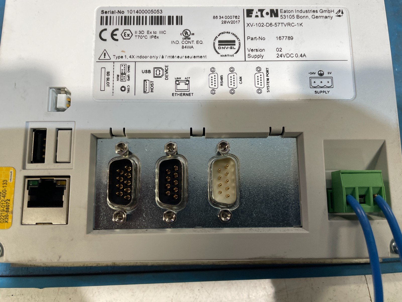 Eaton / Gema XV-102-D6-57TVRC-1K. HMI,Operator Panel.(UK/EU Please Read) Eaton / Gema XV-102-D6-57TVRC-1K. HMI,Operator Panel.(UK/EU Please Read) - Image 4