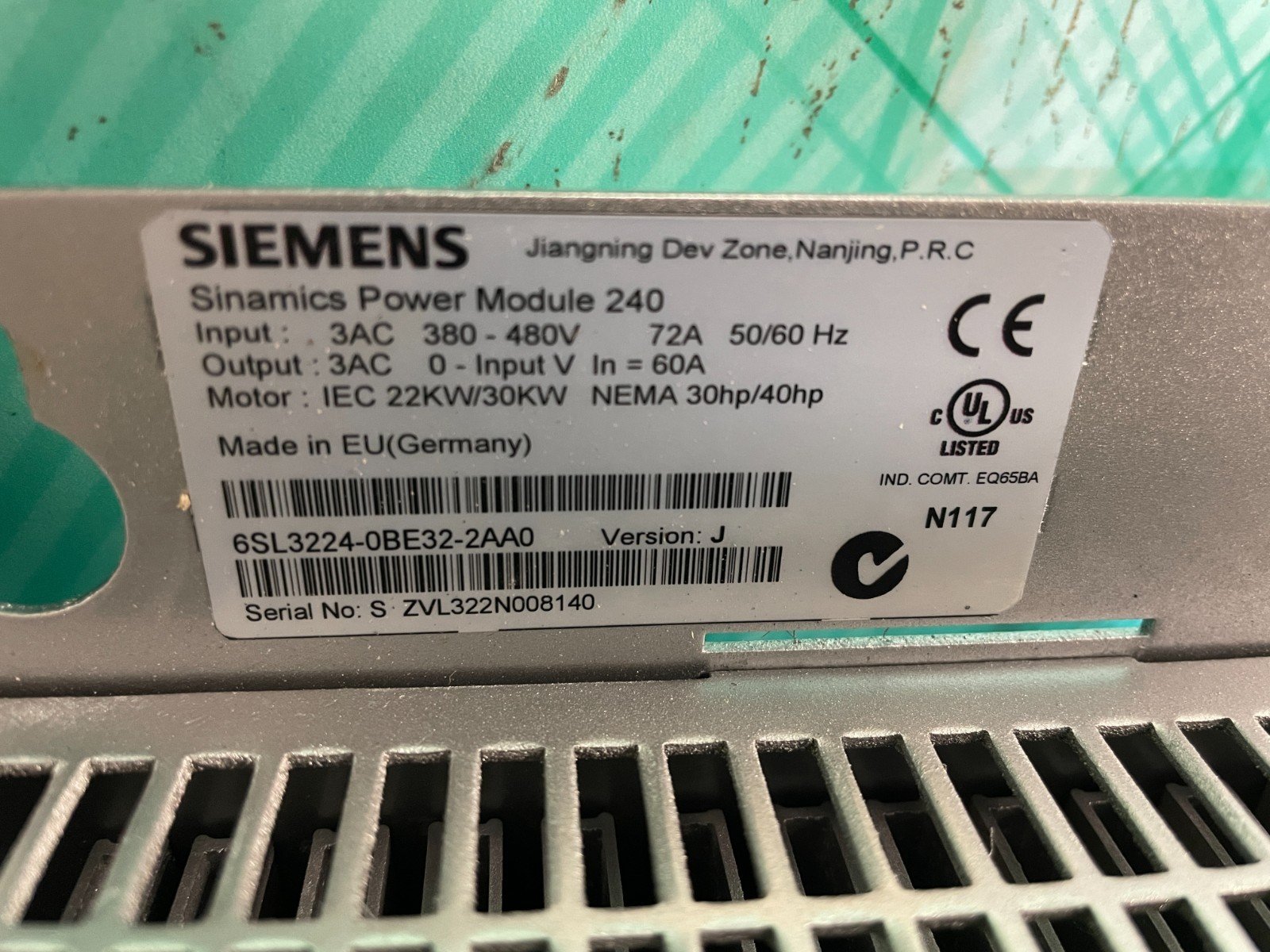 Siemens 6SL3224-0BE32-2AA0. PM240.(UK And EU Buyers Read) Siemens 6SL3224-0BE32-2AA0. PM240.(UK And EU Buyers Read) - Image 2