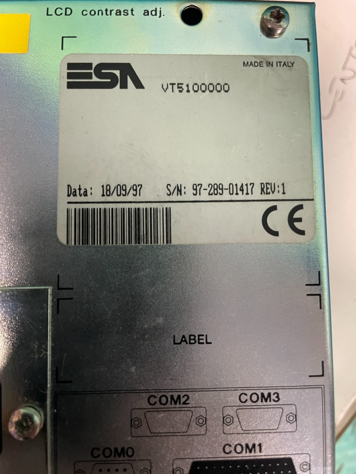 ESA VT5100000 .HMI,Operator Panel.(UK/EU Please Read) ESA VT5100000 .HMI,Operator Panel.(UK/EU Please Read) - Image 2