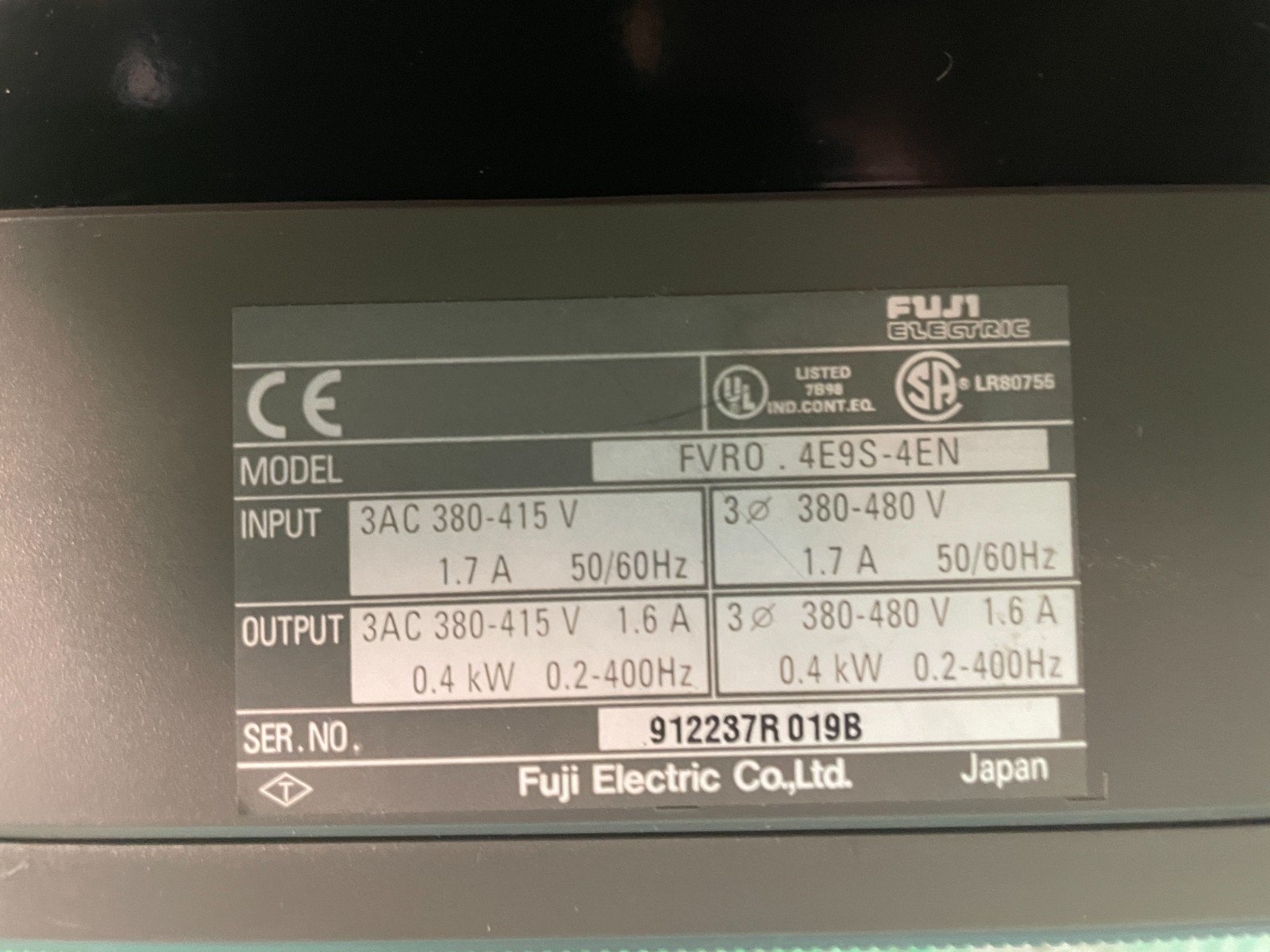 Fuji FVR-E9S. FVR0.4E9S-4EN. FVRO.4E9S-4EN. (UK/EU Please Read) Fuji FVR-E9S. FVR0.4E9S-4EN. FVRO.4E9S-4EN. (UK/EU Please Read) - Image 2