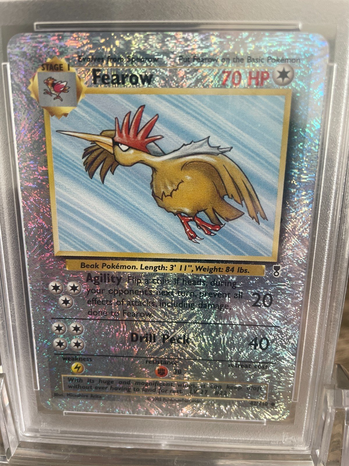 Pokemon, Fearow # 42 Legendary Reverse Holo, Reverse Foil PSA 10. POP 36 Pokemon, Fearow # 42 Legendary Reverse Holo, Reverse Foil PSA 10. POP 36 - Image 2