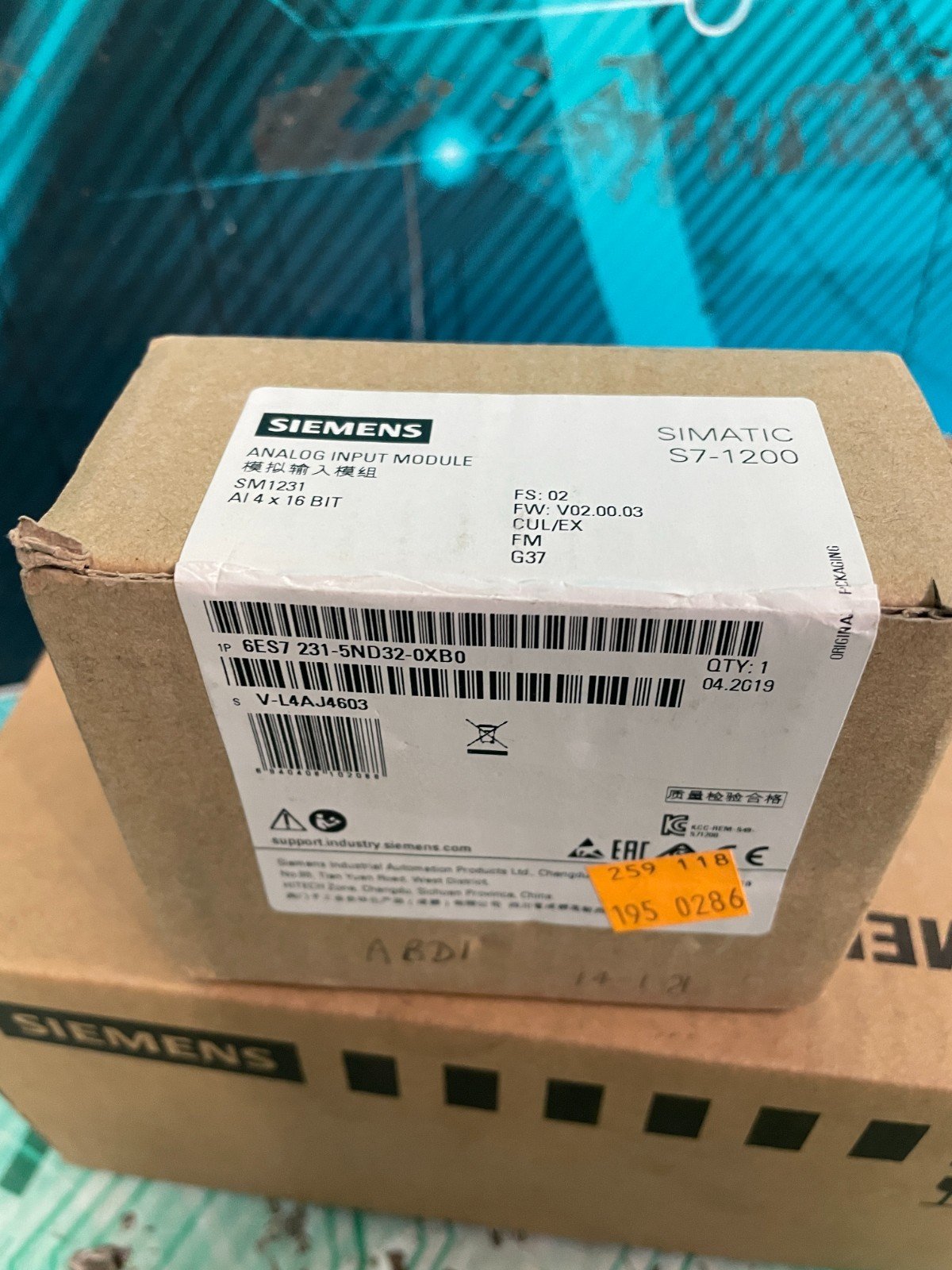 Siemens 6ES7 231-5ND32-0XB0. SM 1231. (UK/EU Read) Siemens 6ES7 231-5ND32-0XB0. SM 1231. (UK/EU Read) - Image 2